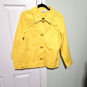 Denim&Co Yellow Jean Jacket Classic Style